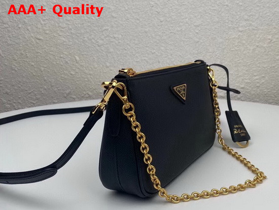 Prada Re Edition 2000 Saffiano Leather Mini Bag in Black Replica