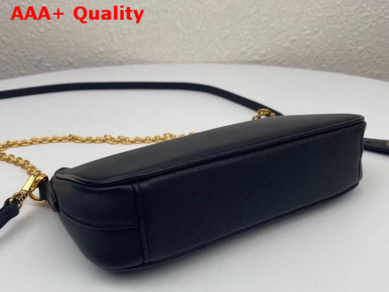 Prada Re Edition 2000 Saffiano Leather Mini Bag in Black Replica