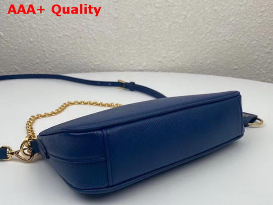 Prada Re Edition 2000 Saffiano Leather Mini Bag in Blue Replica