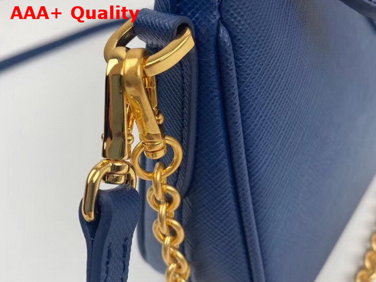 Prada Re Edition 2000 Saffiano Leather Mini Bag in Blue Replica