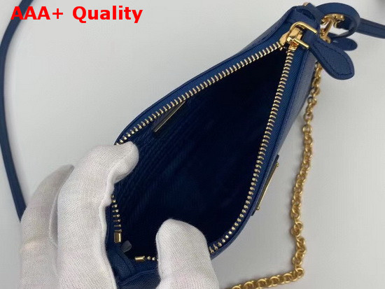 Prada Re Edition 2000 Saffiano Leather Mini Bag in Blue Replica