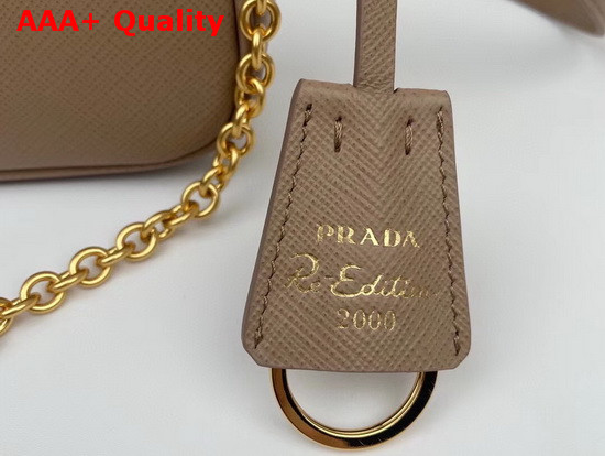 Prada Re Edition 2000 Saffiano Leather Mini Bag in Grey Replica