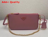 Prada Re Edition 2000 Saffiano Leather Mini Bag in Light Pink Replica