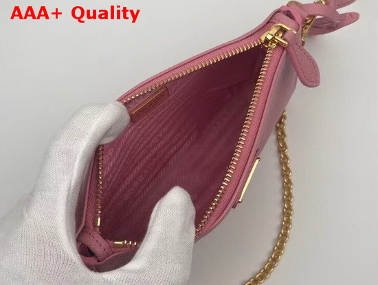 Prada Re Edition 2000 Saffiano Leather Mini Bag in Light Pink Replica