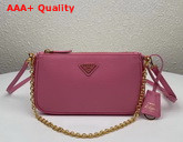 Prada Re Edition 2000 Saffiano Leather Mini Bag in Pink Replica