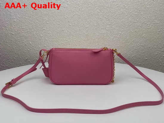 Prada Re Edition 2000 Saffiano Leather Mini Bag in Pink Replica