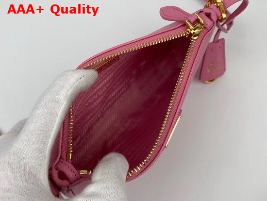 Prada Re Edition 2000 Saffiano Leather Mini Bag in Pink Replica