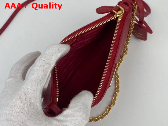 Prada Re Edition 2000 Saffiano Leather Mini Bag in Red Replica