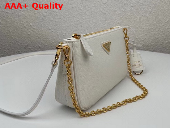 Prada Re Edition 2000 Saffiano Leather Mini Bag in White Replica