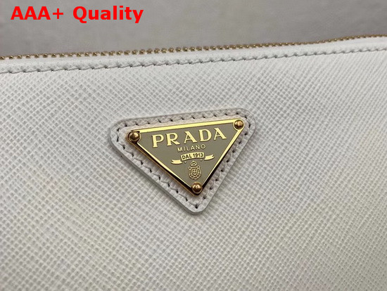 Prada Re Edition 2000 Saffiano Leather Mini Bag in White Replica