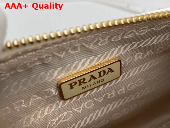 Prada Re Edition 2000 Saffiano Leather Mini Bag in White Replica