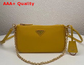 Prada Re Edition 2000 Saffiano Leather Mini Bag in Yellow Replica