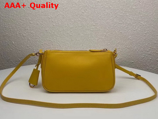 Prada Re Edition 2000 Saffiano Leather Mini Bag in Yellow Replica