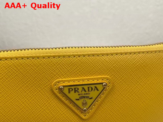 Prada Re Edition 2000 Saffiano Leather Mini Bag in Yellow Replica