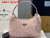 Prada Re Edition 2000 Shearling Mini Bag in Pink Replica