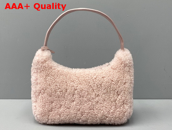 Prada Re Edition 2000 Shearling Mini Bag in Pink Replica