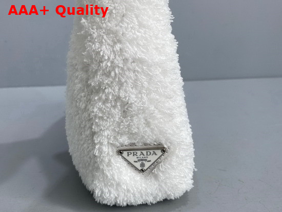 Prada Re Edition 2000 Terry Mini Bag White and Black Replica