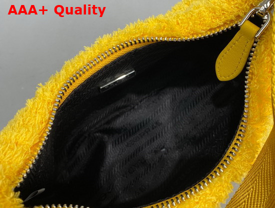 Prada Re Edition 2000 Terry Mini Bag Yellow and Black Replica