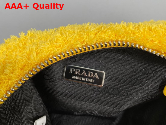 Prada Re Edition 2000 Terry Mini Bag Yellow and Black Replica