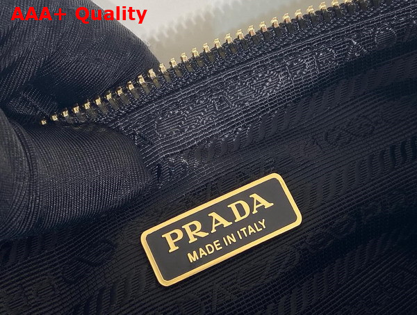 Prada Re Edition 2002 Re Nylon and Brushed Leather Shoulder Bag in Black 1BC201 Replica