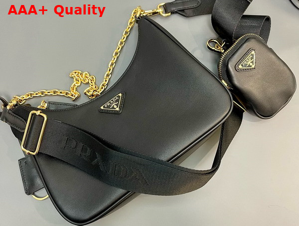 Prada Re Edition 2005 Leather Bag in Black 1BH204 Replica