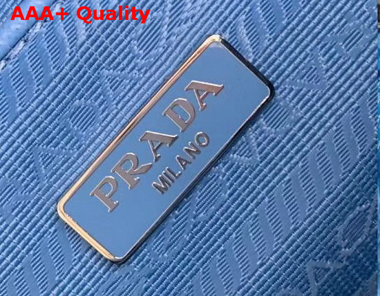 Prada Re Edition 2005 Nylon Shoulder Bag Blue Nylon and Saffiano Leather Replica