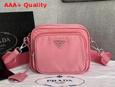 Prada Re Edition 2005 Nylon Shoulder Bag Pink Nylon and Saffiano Leather Replica