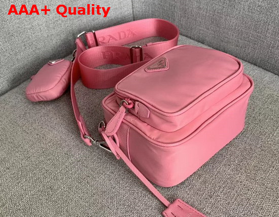 Prada Re Edition 2005 Nylon Shoulder Bag Pink Nylon and Saffiano Leather Replica