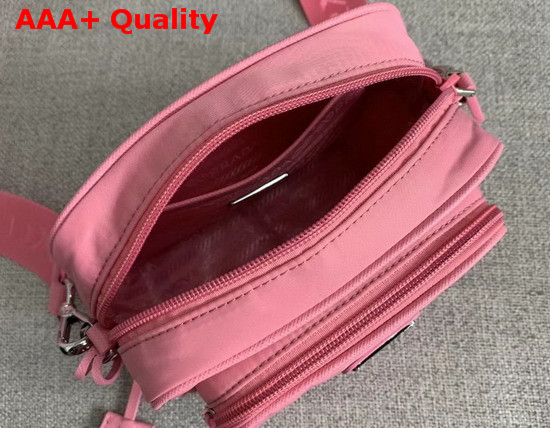 Prada Re Edition 2005 Nylon Shoulder Bag Pink Nylon and Saffiano Leather Replica