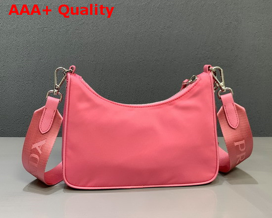 Prada Re Edition 2005 Nylon Shoulder Bag in Begonia Pink Replica