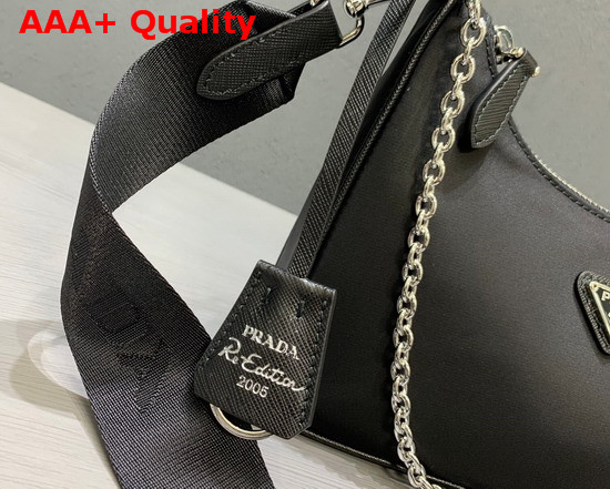 Prada Re Edition 2005 Nylon Shoulder Bag in Black Replica