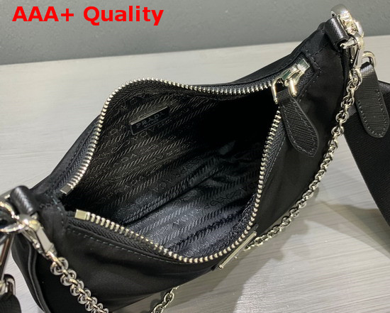 Prada Re Edition 2005 Nylon Shoulder Bag in Black Replica