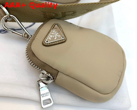 Prada Re Edition 2005 Nylon Shoulder Bag in Cameo Beige Replica