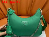 Prada Re Edition 2005 Nylon Shoulder Bag in Green Replica