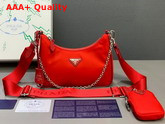 Prada Re Edition 2005 Nylon Shoulder Bag in Red Replica