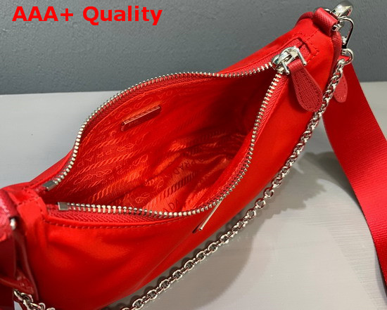 Prada Re Edition 2005 Nylon Shoulder Bag in Red Replica