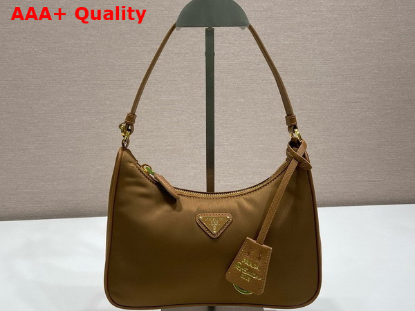 Prada Re Edition 2005 Re Nylon and Saffiano Mini Bag in Brown 1N204M Replica