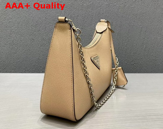 Prada Re Edition 2005 Saffiano Leather Bag Cameo Beige Replica