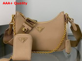 Prada Re Edition 2005 Saffiano Leather Bag in Cameo Beige 1BH204 Replica