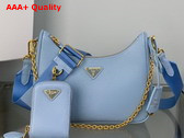 Prada Re Edition 2005 Saffiano Leather Bag in Pale Blue 1BH204 Replica