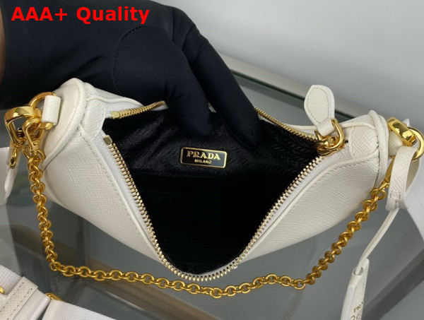 Prada Re Edition 2005 Saffiano Leather Bag in White 1BH204 Replica