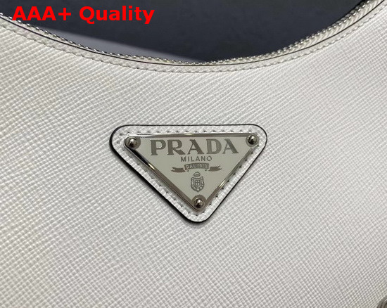 Prada Re Edition 2005 Saffiano Leather Bag in White Replica