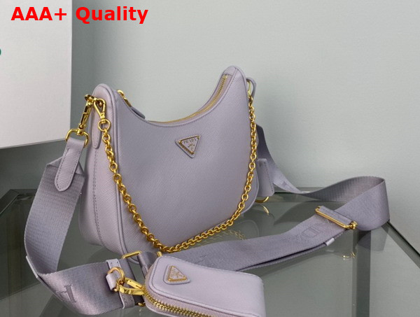 Prada Re Edition 2005 Saffiano Leather Bag in Wisteria 1BH204 Replica