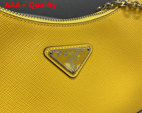 Prada Re Edition 2005 Saffiano Leather Bag in Yellow Replica