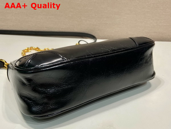 Prada Re Edition Leather Mini Bag in Black 1BC204 Replica