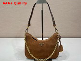 Prada Re Edition Suede Mini Bag Cocoa Brown 1BC204 Replica