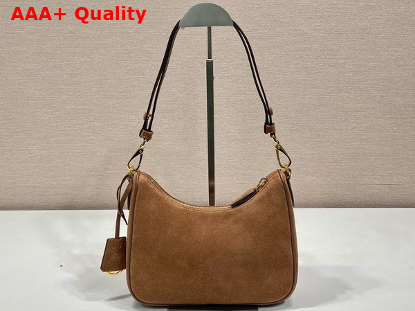 Prada Re Edition Suede Mini Bag Cocoa Brown 1BC204 Replica