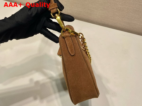 Prada Re Edition Suede Mini Bag Cocoa Brown 1BC204 Replica