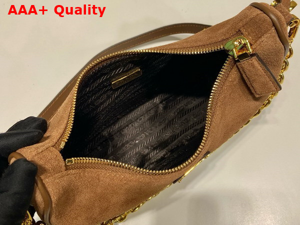 Prada Re Edition Suede Mini Bag Cocoa Brown 1BC204 Replica