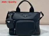 Prada Re Nylon Baby Bag in Black 1BG354 Replica